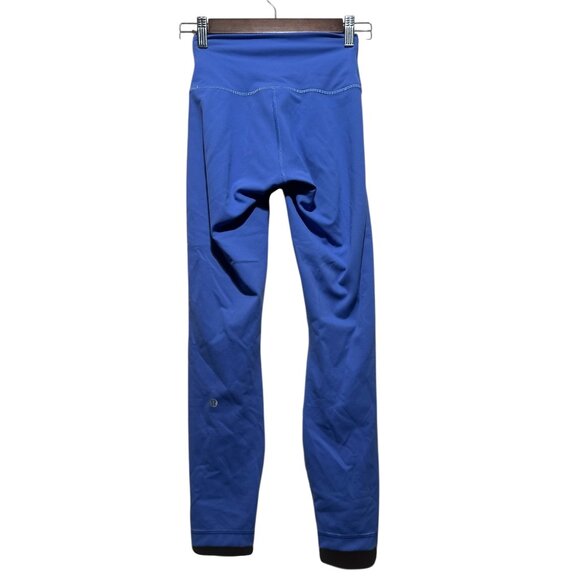 Lululemon Wunder Train High Rise 25' Leggings Womens Blue Tight Pilates Workout - Picture 1 of 12